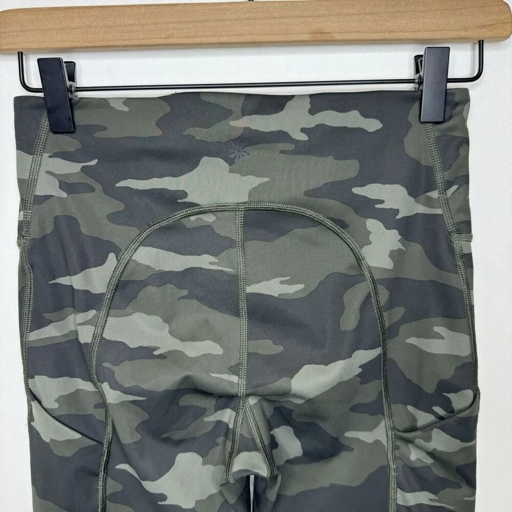 Athleta Ultimate Camo 7/8 Legging Size XSP Olive Green #531773 - Picture 5 of 13